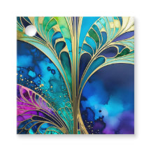 Balises cadeaux Art déco coloré