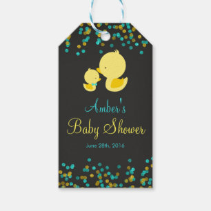 Étiquettes-cadeau Balises cadeaux Baby shower en caoutchouc Chalkboa