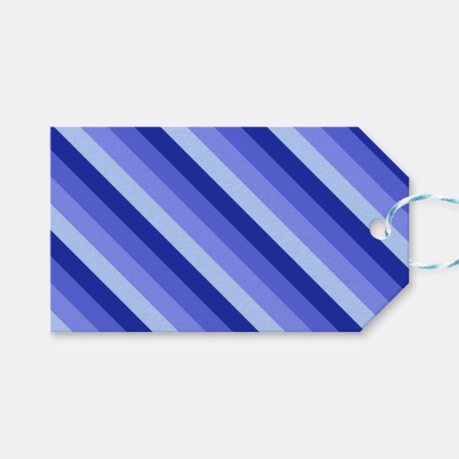 Étiquettes-cadeau Balises cadeaux Blue Days (Devant (Horizontal))