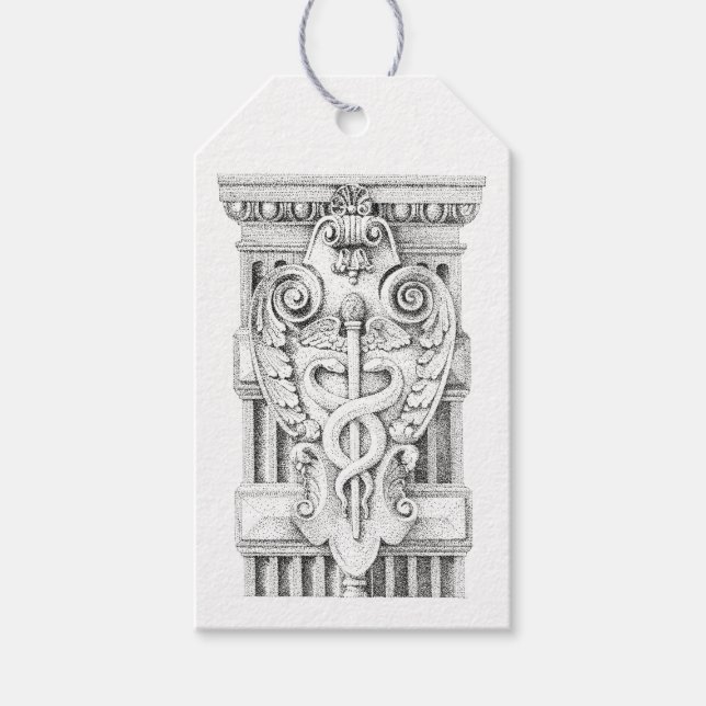 Étiquettes-cadeau Balises cadeaux CADUCEUS (Devant)