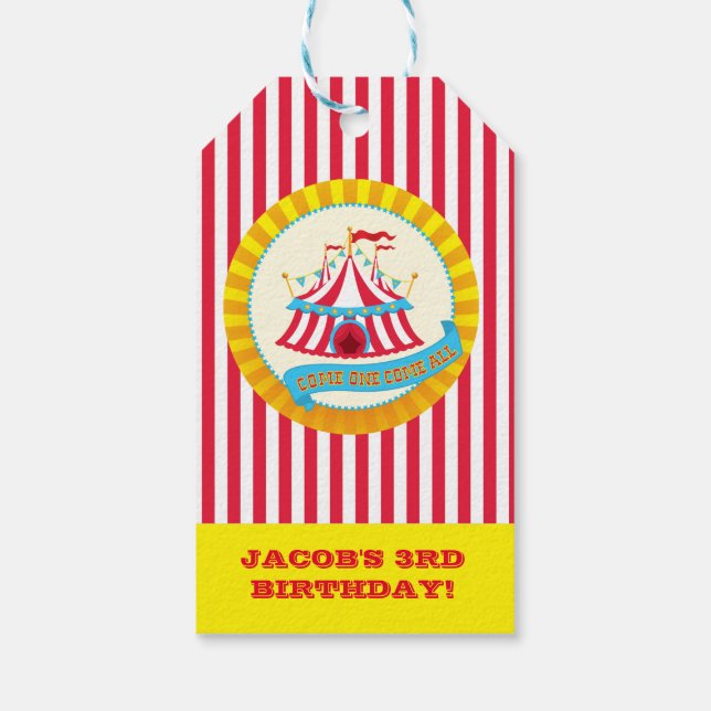 Étiquettes-cadeau Balises Cadeaux Carnavals Personnalisées (Dos)