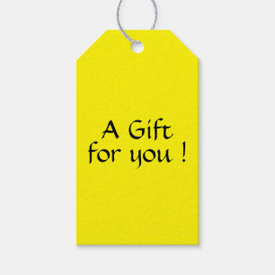 Étiquettes-cadeau Balises cadeaux citron solide
