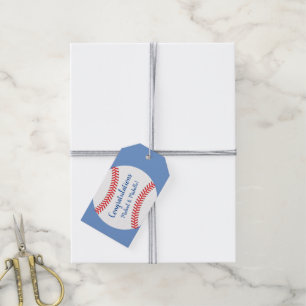 Étiquettes-cadeau Balises cadeaux de Baby shower de baseball Little