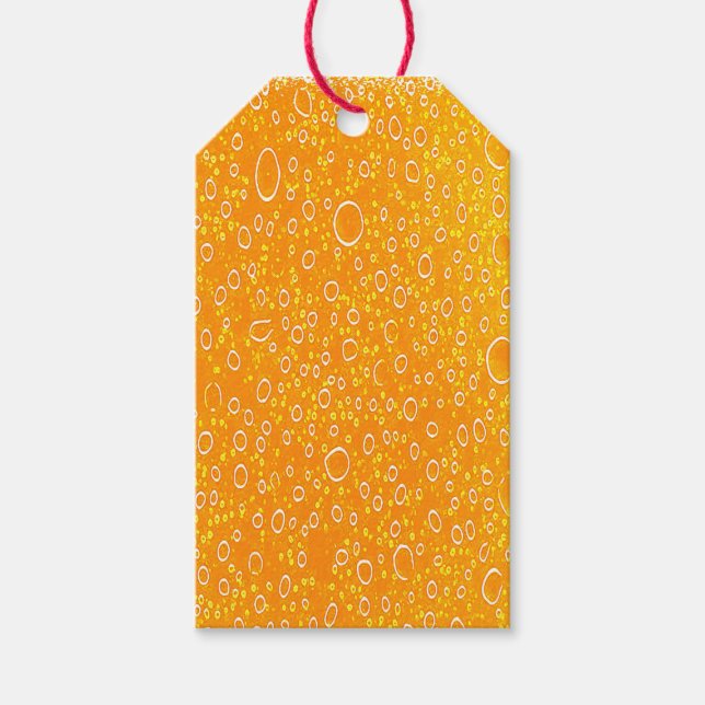 Étiquettes-cadeau Balises cadeaux de bière colorées (Devant)