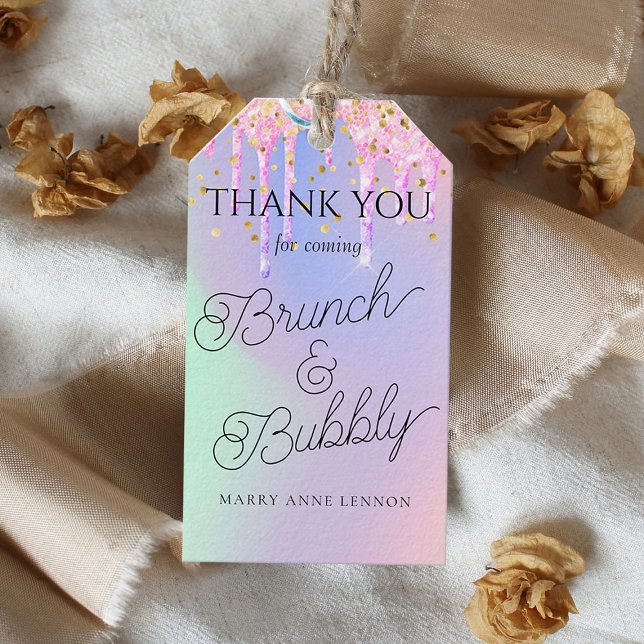 Étiquettes-cadeau Balises cadeaux de Fête des mariées de script mini (Créateur téléchargé)