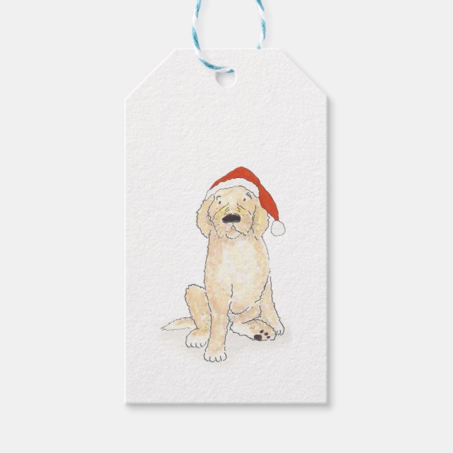 Étiquettes-cadeau Balises cadeaux de Noël Cockerpoo (Devant)