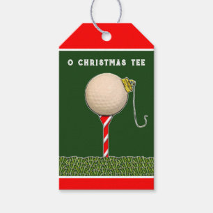 Étiquettes-cadeau Balises cadeaux de Noël de golf