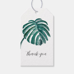 Étiquettes-cadeau Balises Cadeaux de Peinture de Merci Tropical Pers