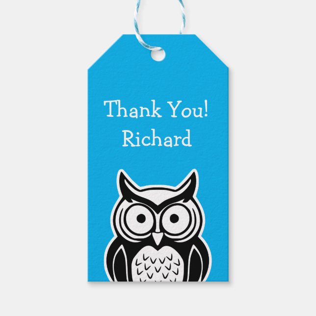 Étiquettes-cadeau Balises cadeaux de Wise Owl (Devant)