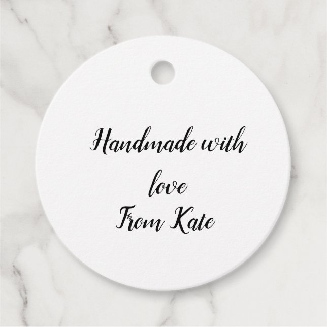 Étiquettes Cadeau BALISES CADEAUX d'entreprise simples et simples (Devant)