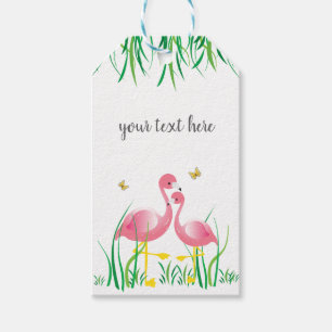Étiquettes-cadeau Balises cadeaux Flamants roses