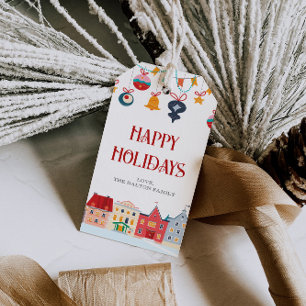 Étiquettes-cadeau Balises cadeaux Happy Holidays