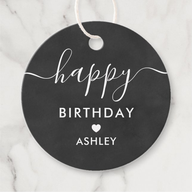 Étiquettes Cadeau Balises Cadeaux Joyeux Anniversaire, Balise Annive (Devant)