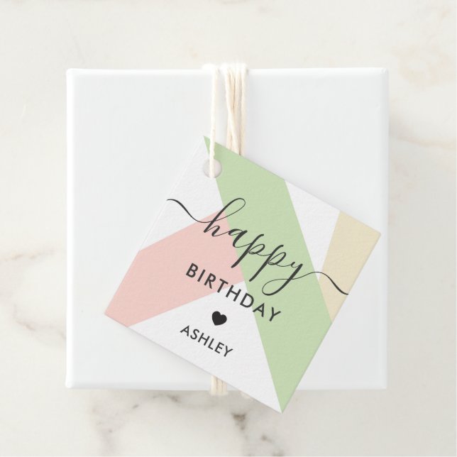 Étiquettes Cadeau Balises Cadeaux Joyeux Anniversaire, Balises Anniv (En situation)