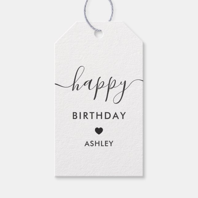 Étiquettes-cadeau Balises Cadeaux Joyeux Anniversaire, Balises Anniv (Devant)