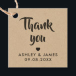 Étiquettes Cadeau Balises cadeaux Kraft Merci, Merci Mariage<br><div class="desc">Ce sont les petites étiquettes cadeaux parfaites. Vous pouvez customiser le texte avant et le texte arrière,  ainsi que modifier les couleurs.</div>