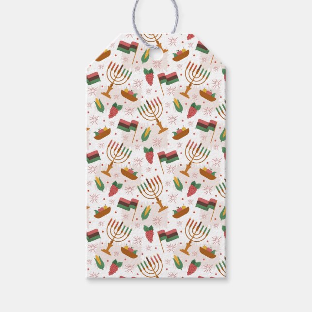 Étiquettes-cadeau Balises cadeaux Kwanzaa (Devant)