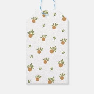 Étiquettes-cadeau Balises Cadeaux Little Cutie Orange Favor/Merci