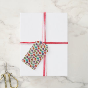 Étiquettes-cadeau balises cadeaux macarons