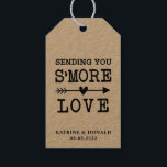 Étiquettes-cadeau Balises cadeaux Mariage Rustic S’more Love<br><div class="desc">C’est plus Love Mariage campagnard. Ajoutez une touche amusante de couleur et de style unique à votre mariage ou à votre douche nuptiale préférée. Un sac de douche nuptiale est un grand complément à la planification de la fête. Ces sacs uniques seront facilement utilisés comme un cadeau et peuvent servir...</div>