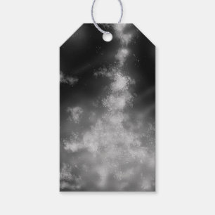 Étiquettes-cadeau Balises cadeaux monochromes gris ciel de nuit