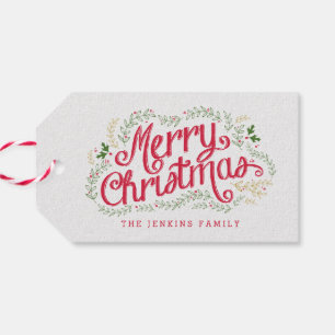 Étiquettes-cadeau Balises cadeaux Noël nostalgique
