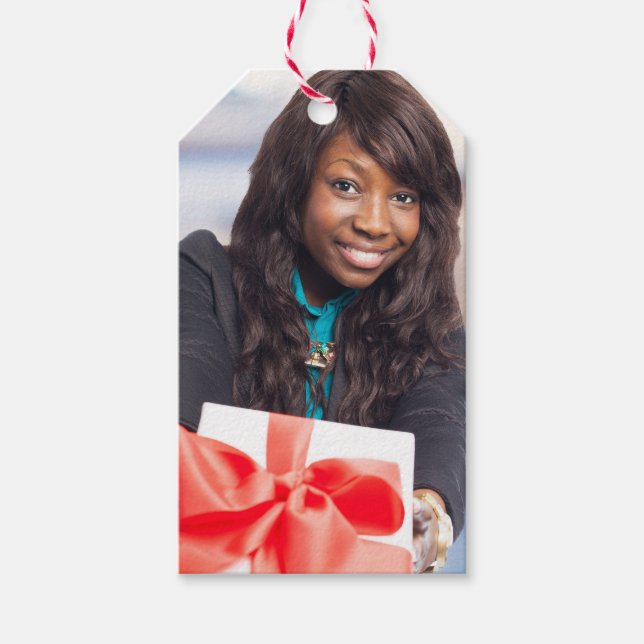 Étiquettes-cadeau Balises cadeaux personnalisées de VOTRE PHOTO (Devant)