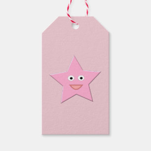 Étiquettes-cadeau Balises Cadeaux Personnalisées Pretty Rose Star