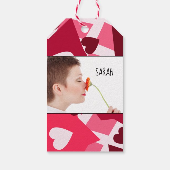 Étiquettes-cadeau Balises Cadeaux Photo personnalisée "50 et fabuleu (Dos)