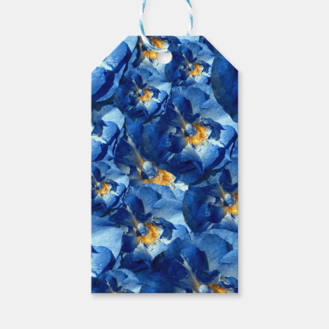 Étiquettes-cadeau Balises cadeaux rose bleu (Devant)
