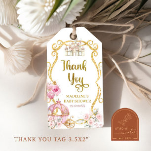 Étiquettes-cadeau Balises cadeaux Royal Princess Baby shower