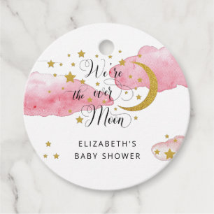 Étiquettes Cadeau Balises cadeaux sur le Baby shower de la lune