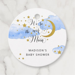 Étiquettes Cadeau Balises cadeaux sur le Baby shower de la lune