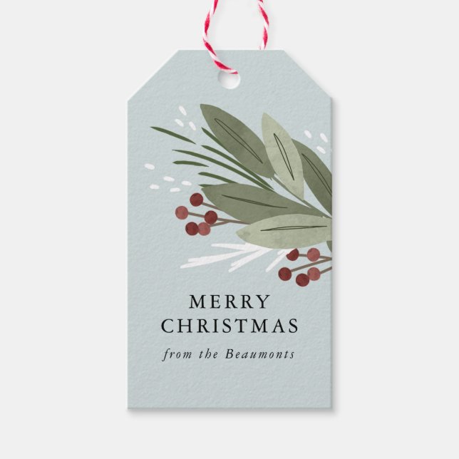 Étiquettes-cadeau Balises cadeaux Winterberry (Devant)