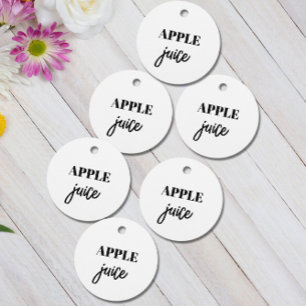 Étiquettes Cadeau Balises de bouteille simples