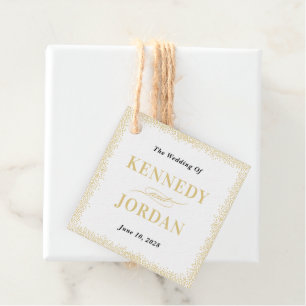 Étiquettes Cadeau Balises de couleur modifiable brillant Favoriser