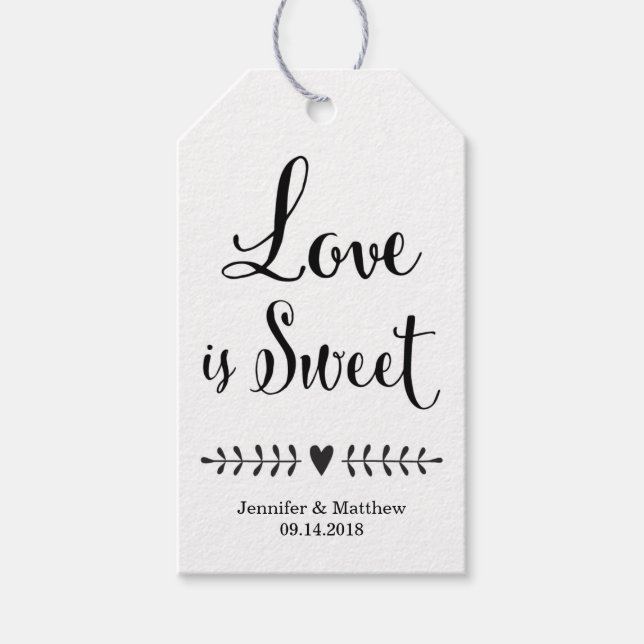 Étiquettes-cadeau Balises de faveur de mariage / Balises de faveur d (Devant)