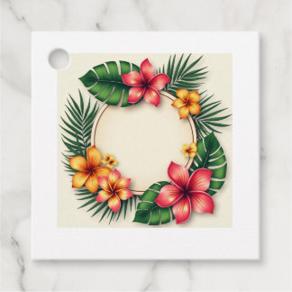 Étiquettes Cadeau Balises de faveur Tropical Delight