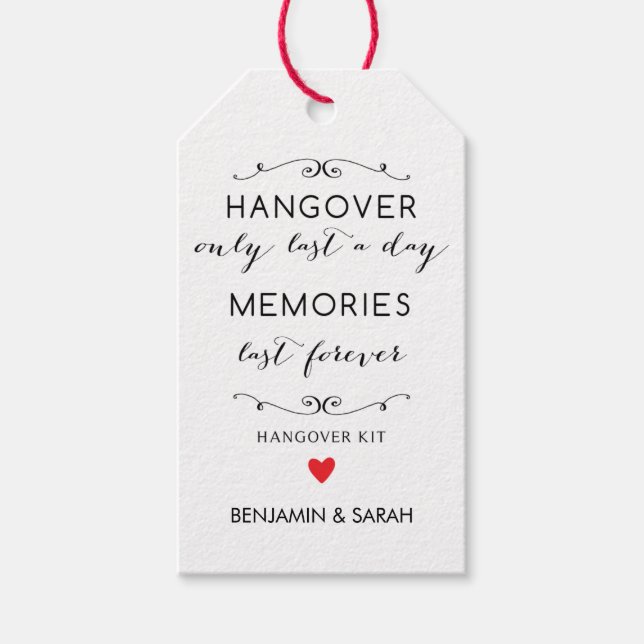 Étiquettes-cadeau Balises de mariage favori / Balises du kit de basc (Devant)