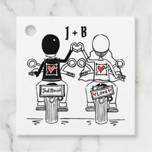Étiquettes Cadeau Balises de mariage préférées pour moto moto moto p