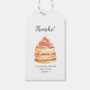 Étiquettes-cadeau Balises de Merci de gâteau d'anniversaire Balise