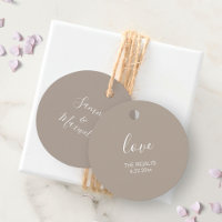 Balises de noces beiges Sandy Favor