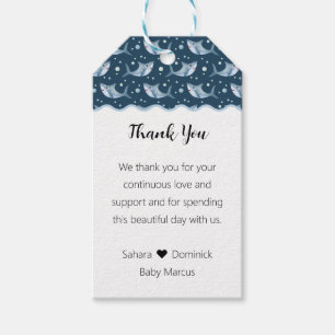 Étiquettes-cadeau Balises de préférence Baby shower requin