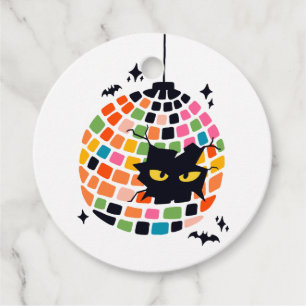 Étiquettes Cadeau Balises de préférence de la balle disco Halloween