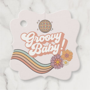 Étiquettes Cadeau Balises de préférence Retro Baby shower super