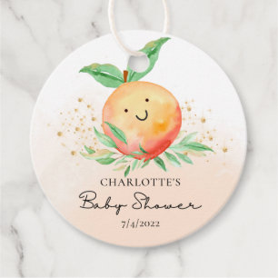 Étiquettes Cadeau Balises de préférence Sweet Little Peach