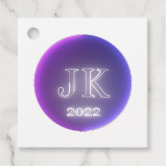 Étiquettes Cadeau Balises de préférence violet rose 2022