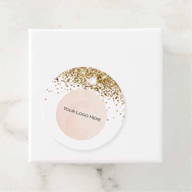 Étiquettes Cadeau Balises de prix de la Parties scintillant d'or de  (En situation)