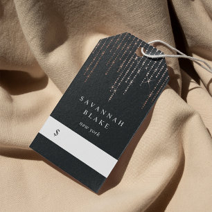Étiquettes-cadeau Balises de prix rose Gold Marquee