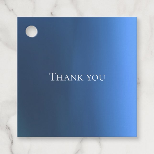 Étiquettes Cadeau Balises Denim Blues Color Favoriser (Devant)